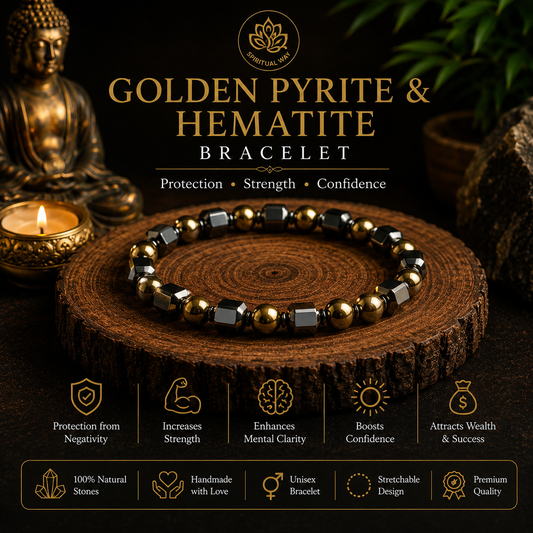Golden Pyrite - Hematite Bracelet