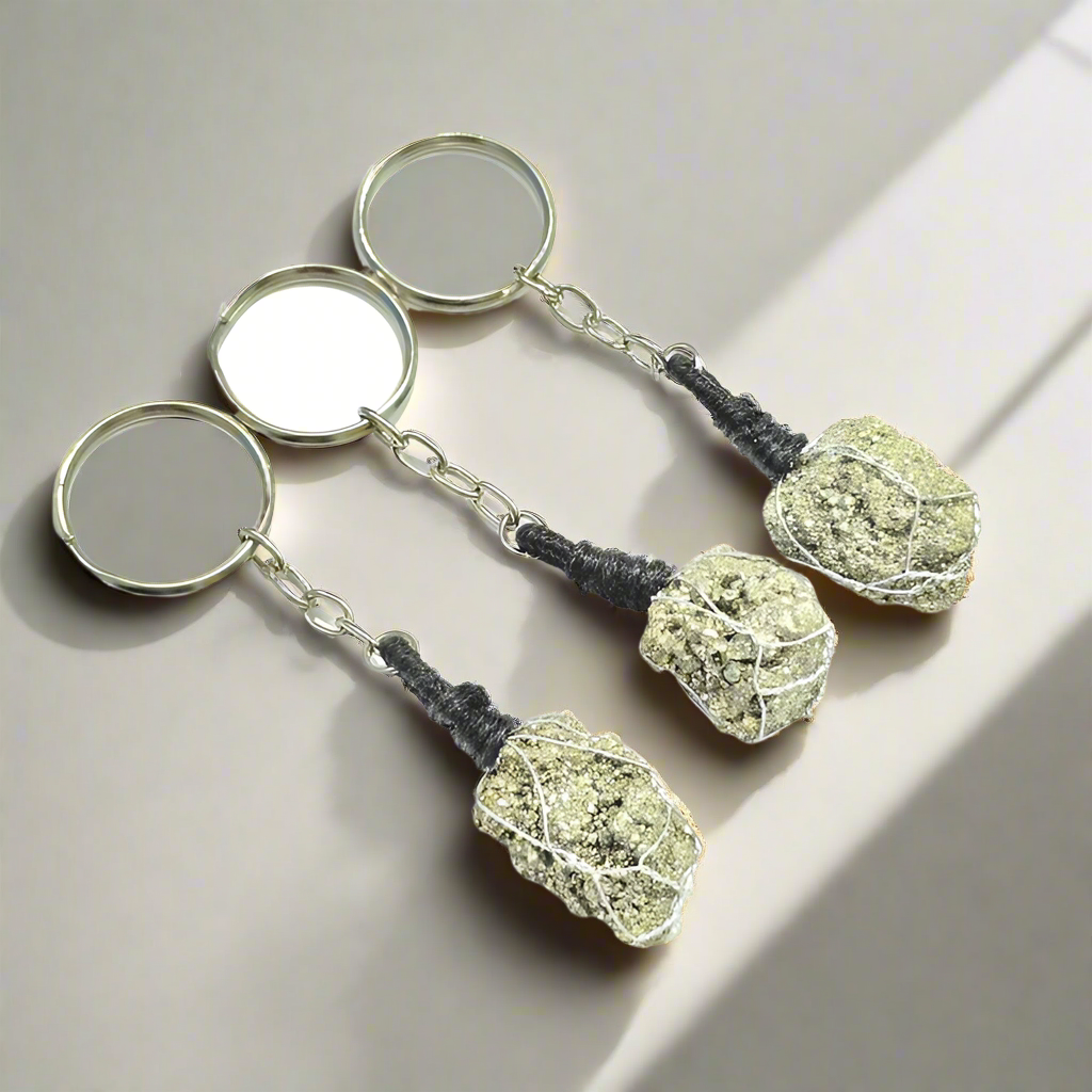 Pyrite Keychain