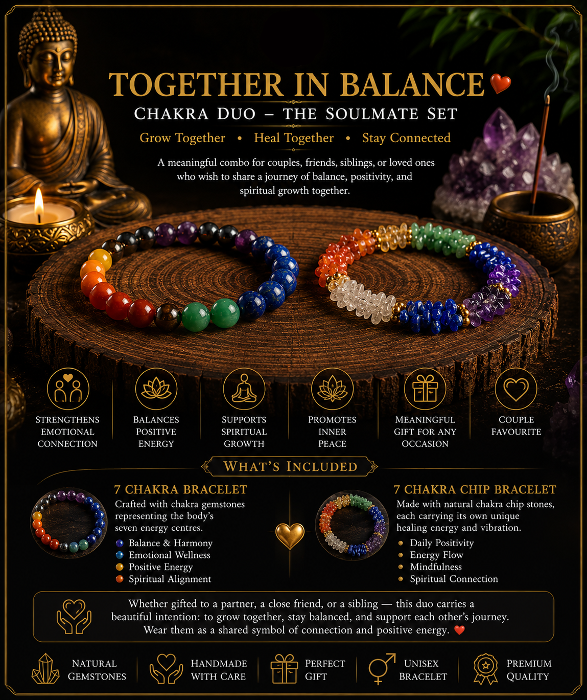 Together in Balance — Chakra Duo ❤️ The Soulmate Set