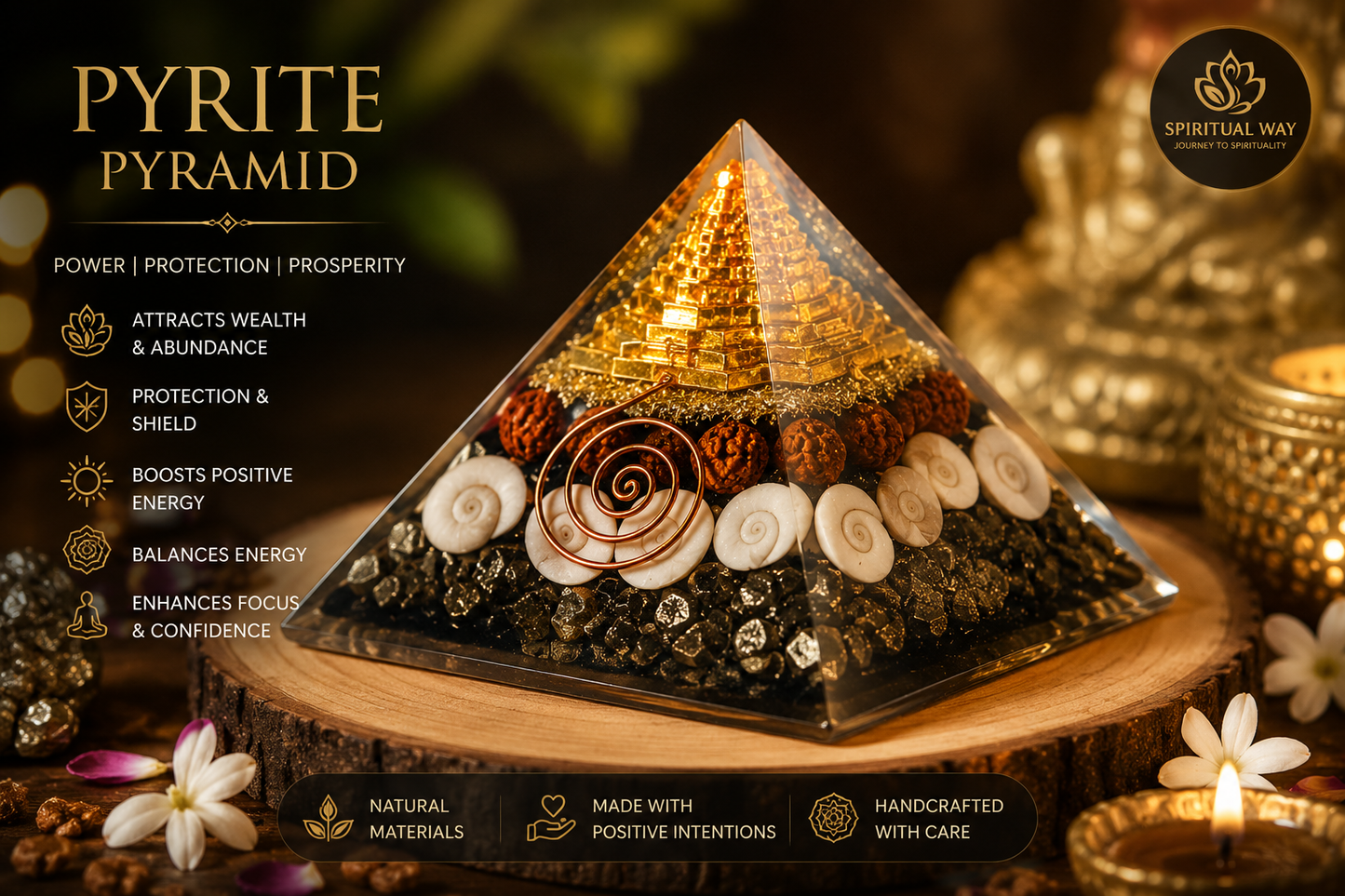 Pyrite pyramid