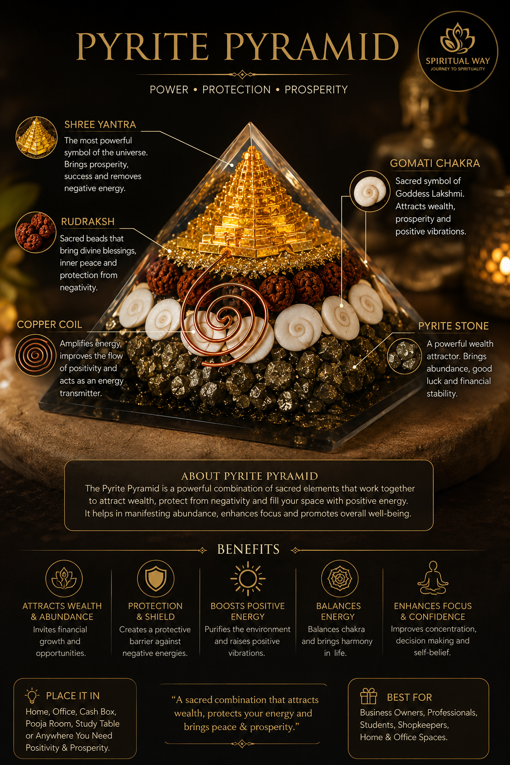 Pyrite pyramid