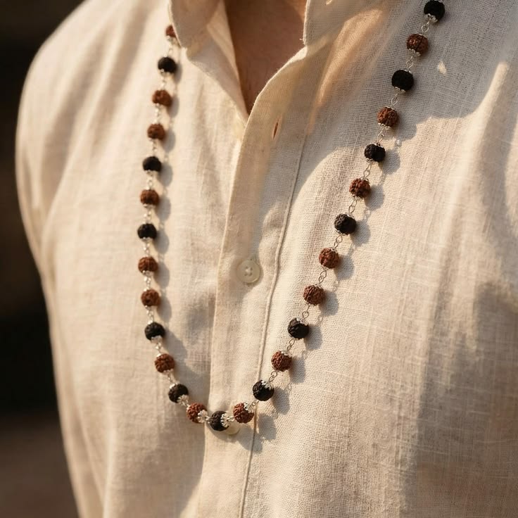 Rudraksha+karungali mala