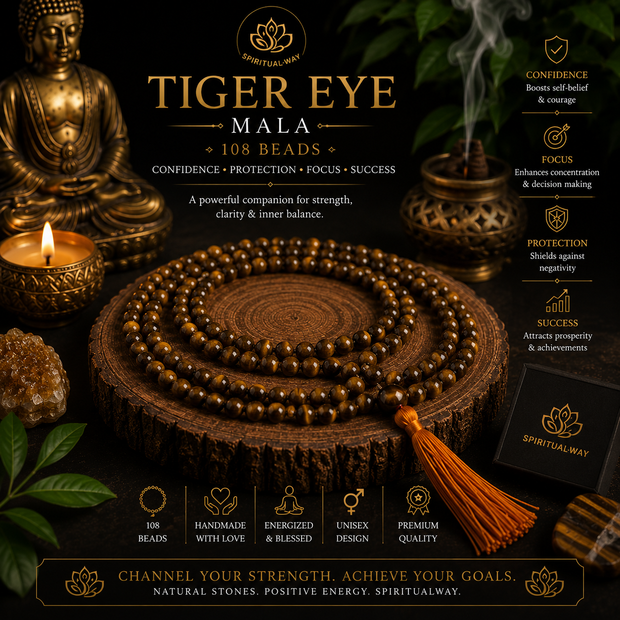 Tiger Eye Mala